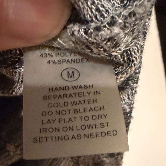 Strazzi Charcoal Knit V-Neck Top - Picture 3 of 6